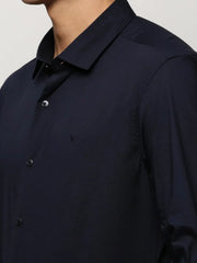 Men Navy Solid Shirt-LANCEPLAIN-218-Navyblue