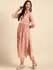Women's Mauve Printed Kurta SetKC-797-Mauve