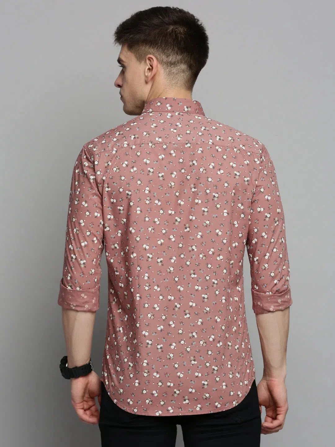Purple Printed Mens Shirt - Modern Cotton Shirt | DesiQlo