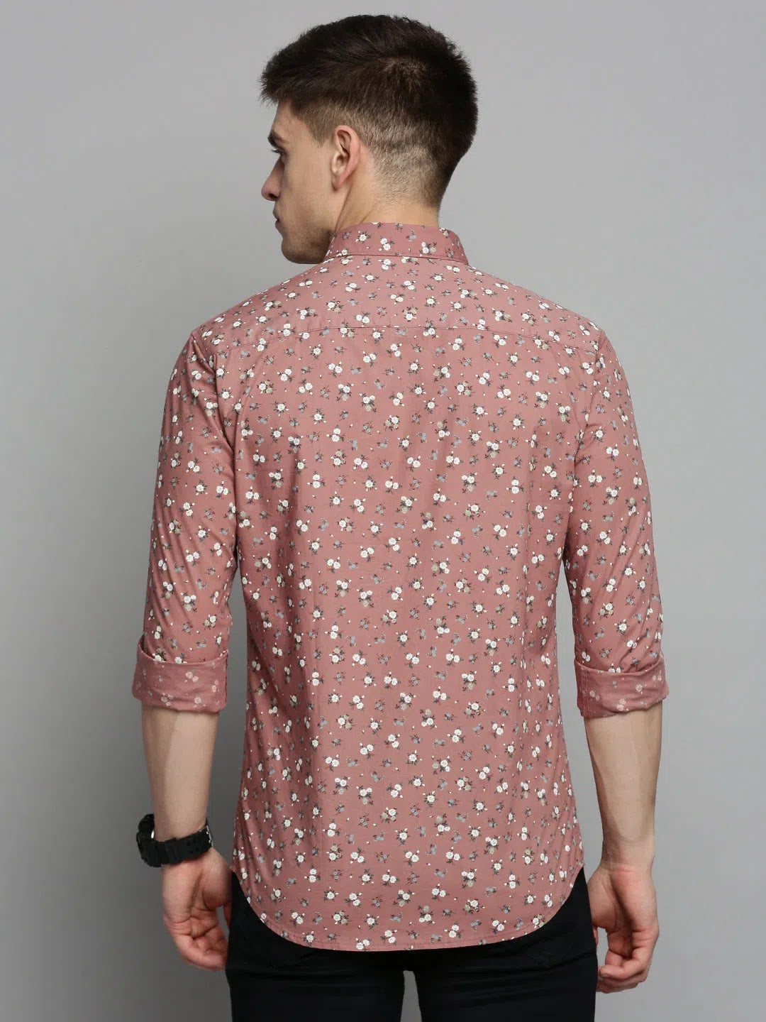 Purple Printed Mens Shirt - Modern Cotton Shirt | DesiQlo