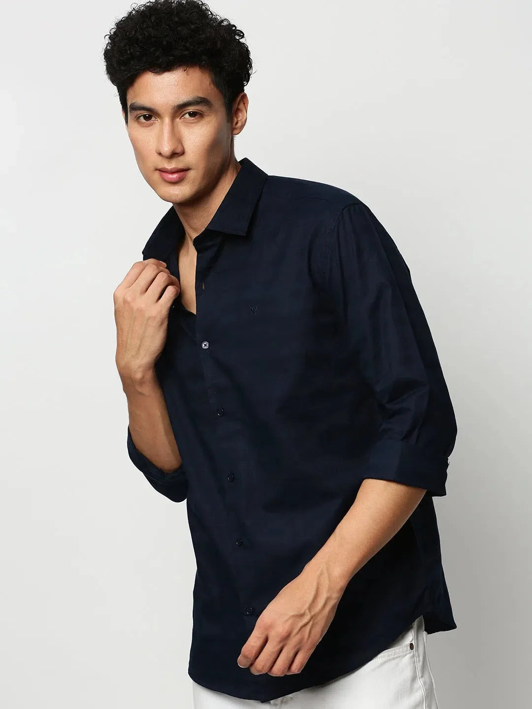 Men Navy Striped Casual Casual Shirts-TAROSTRIPE-606-Navyblue