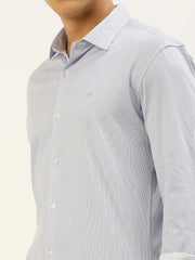 Men Blue Striped Casual Shirt-ATHERKNITS-5000-Blue