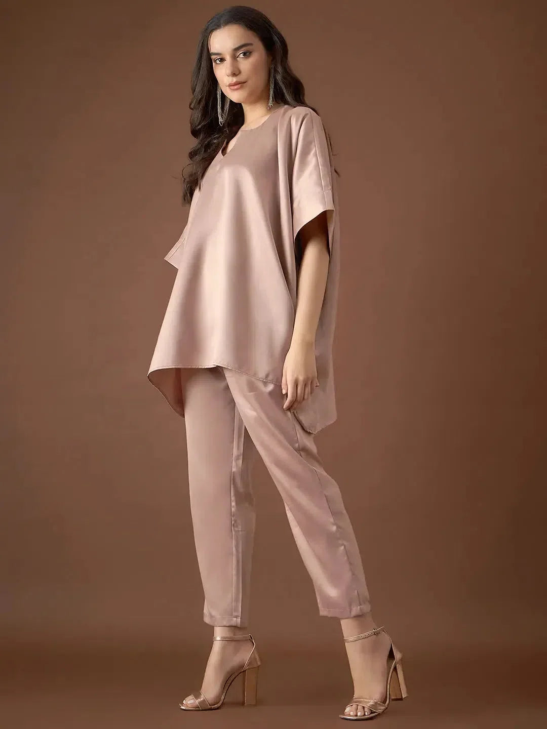 Skin Kaftan Top & Pants Set - Stylish Indian Top for Women