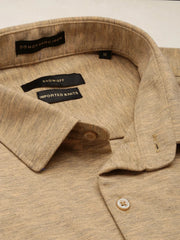 Men Copper Solid Casual Shirt-FORDKNITS-4473-Copper