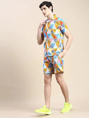 Men Multi Printed Casual Co ord Set-AM-95-7-Multi