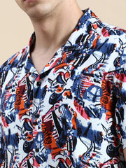 Men Multi Printed Casual Co ord Set-SEABREEZE-2114-Multi