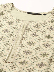 Women's Olive Printed Kurta SetKC-801-Olive