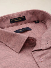 Men Pink Solid Casual Shirt-FORDKNITS-4472-Pink