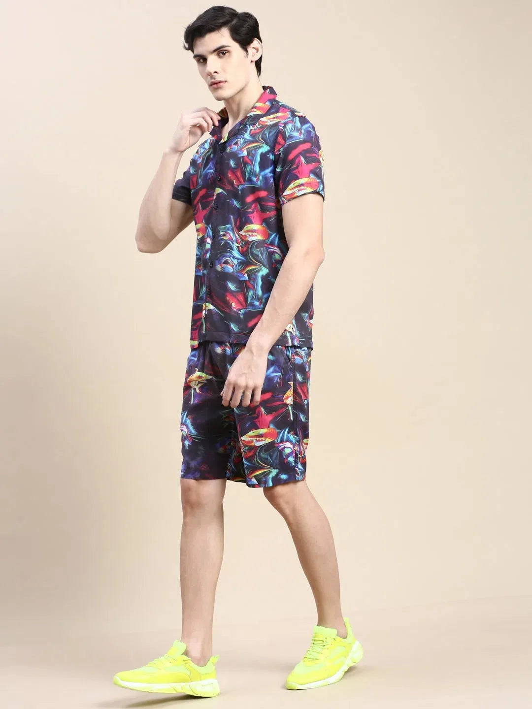 Men's Multi Printed Casual Co ord Set | Printed Co ord Set