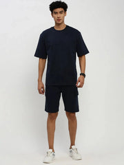 Men Navy Solid Co ordSet-AR-CD-15-Navyblue