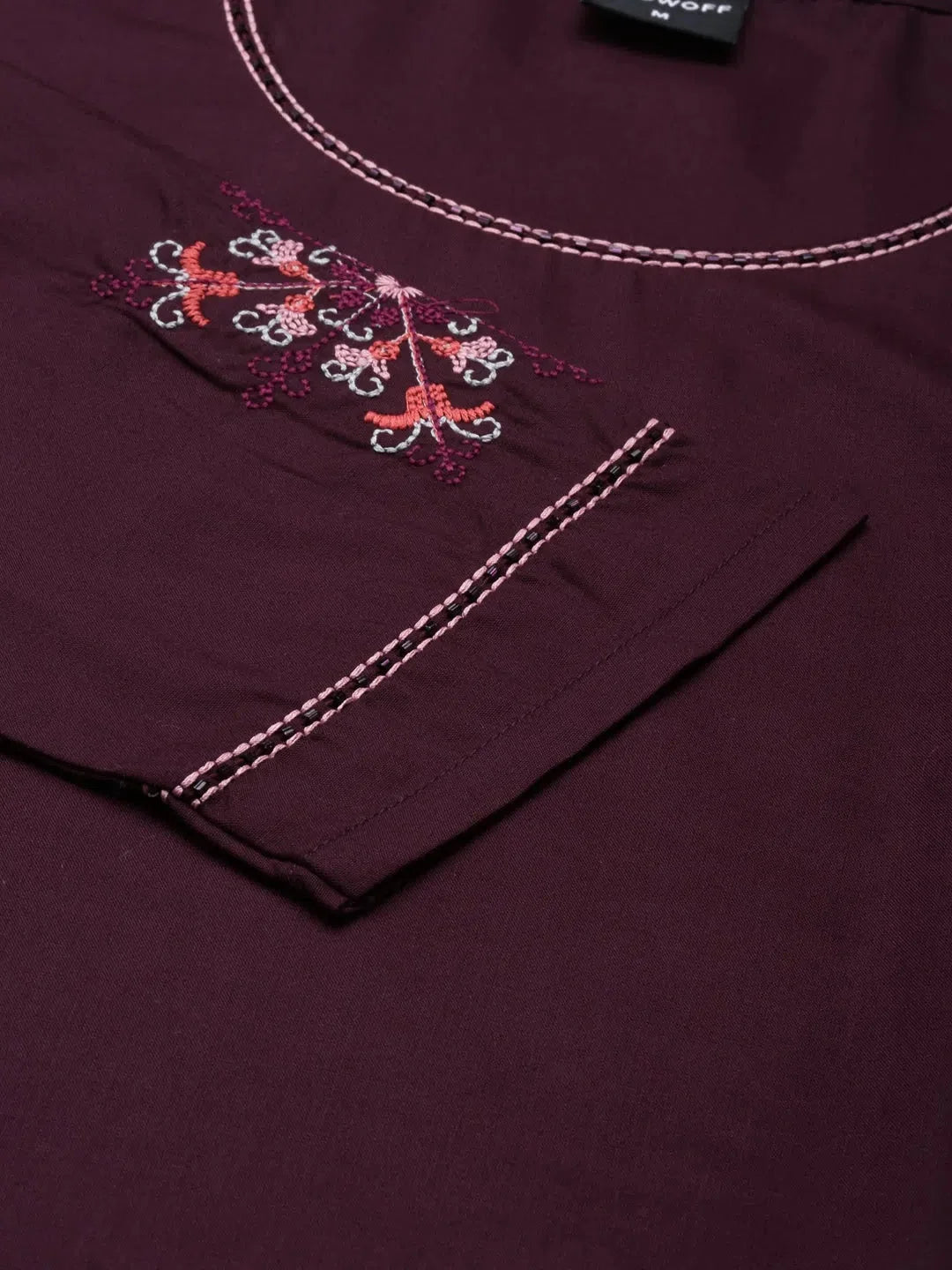 Purple Cotton Kurtas | Solid Indian Kurta Ladies by DesiQlo