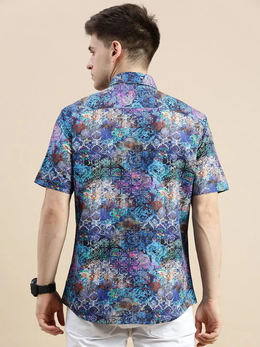 Multi Graphics Mens Shirt | DesiQlo Cotton Printed Shirt