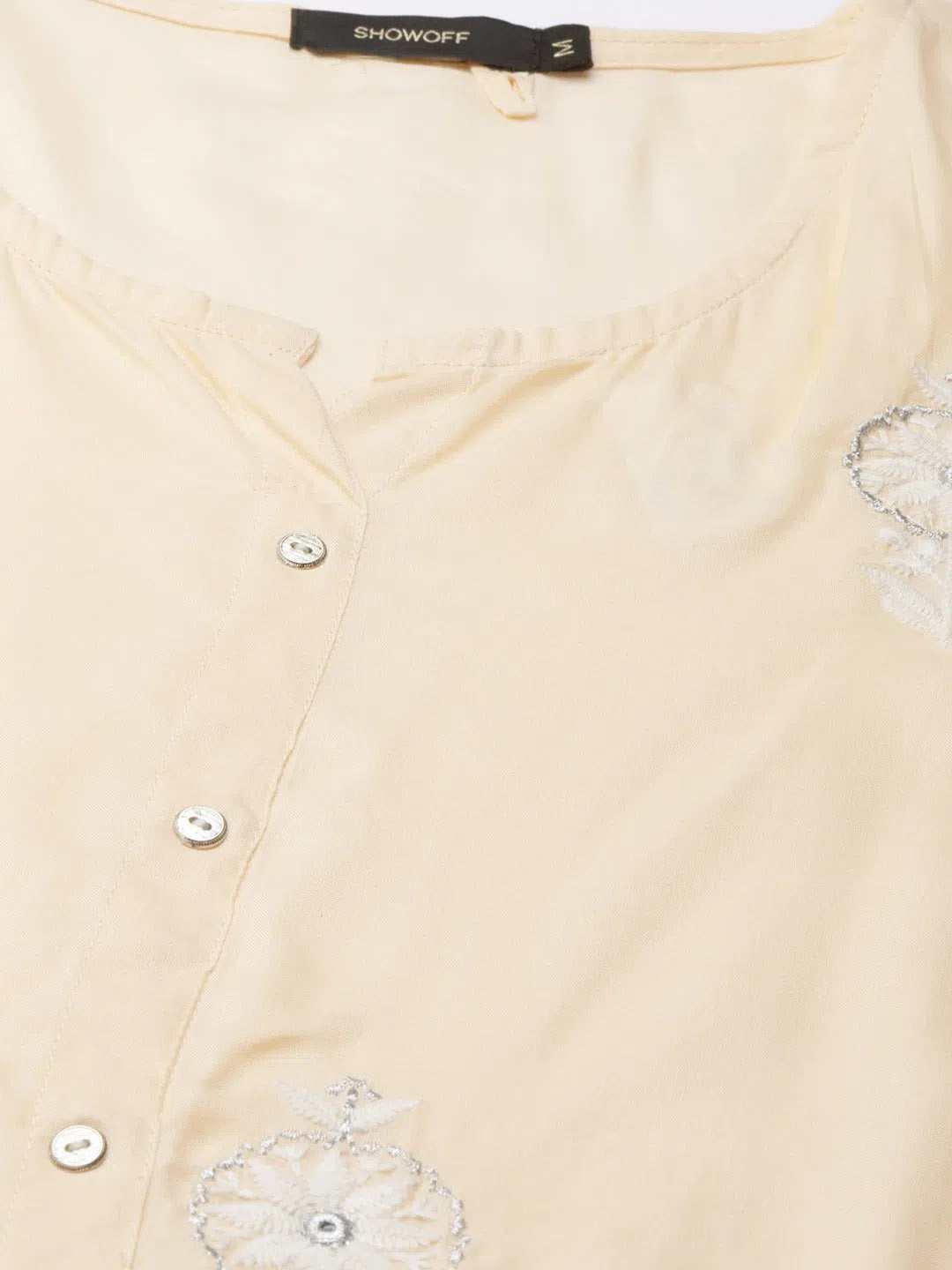 Peach Floral A-Line Kurta - Shop Stylish Indian Kurtas Online