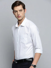 Men White Striped Formal Shirt-PHILOCALISTSTRIPES-2123-White