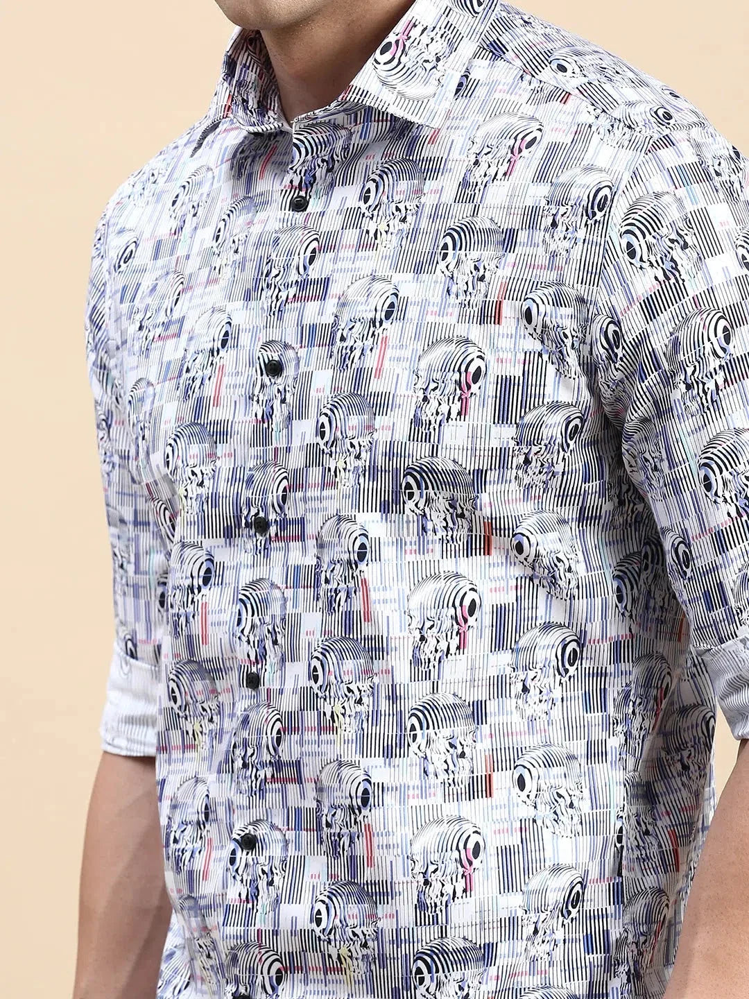 Men's Multi Printed Shirt - Cotton Casual Shirt | DesiQlo