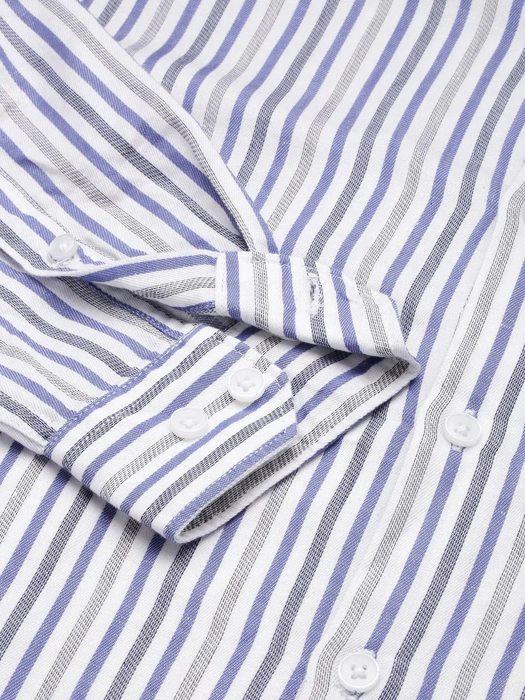 Men's White Checked Cotton Shirt - Casual Style