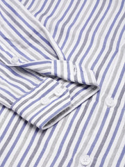 Men White Checked Casual Shirt-PEISKOSSTRIPES-3408-White