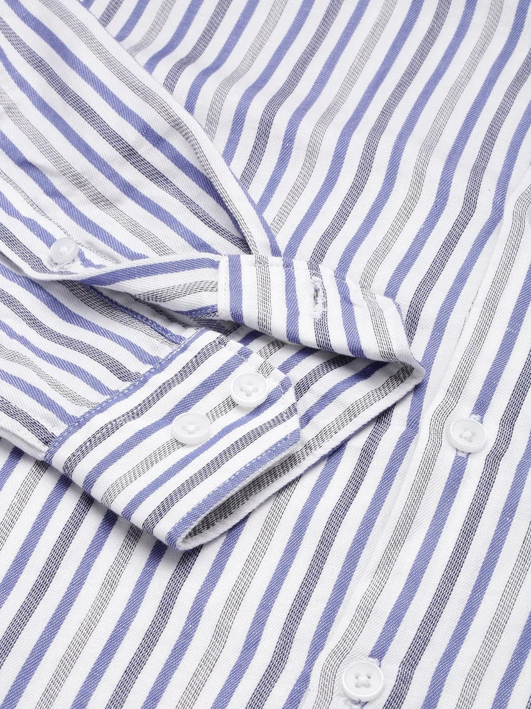 Men's White Checked Cotton Shirt - Casual Style