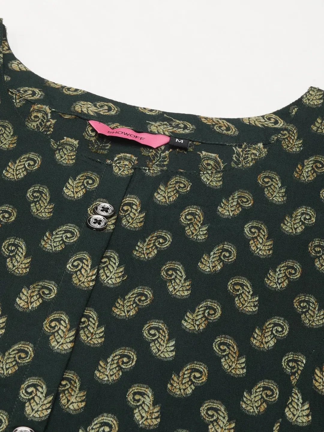 Green Cotton Kurta for Women - Solid Indian Kurta Designs