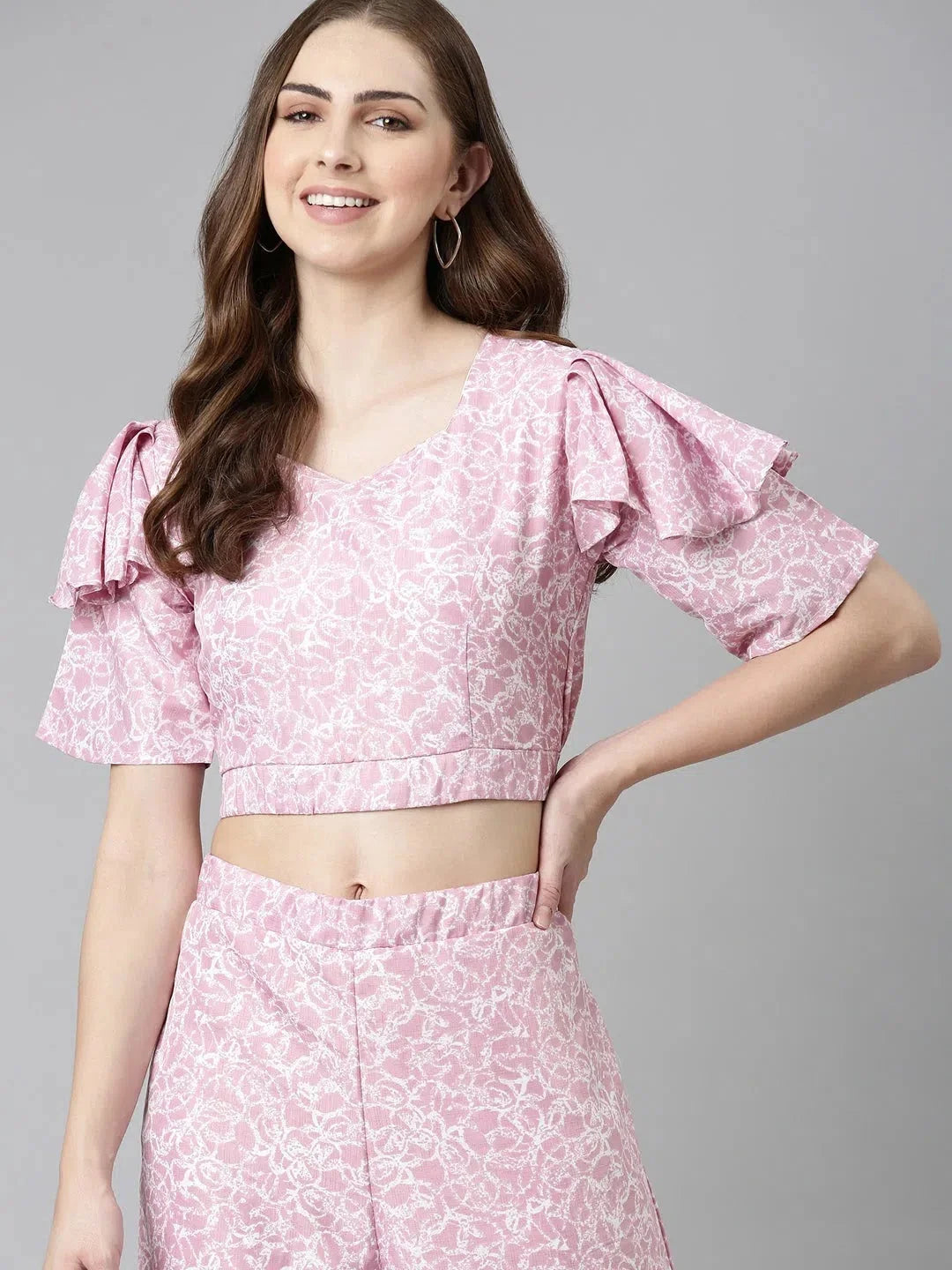 Women's Pink Tie Dye Co Ord Set | Cotton Two Piece Sets