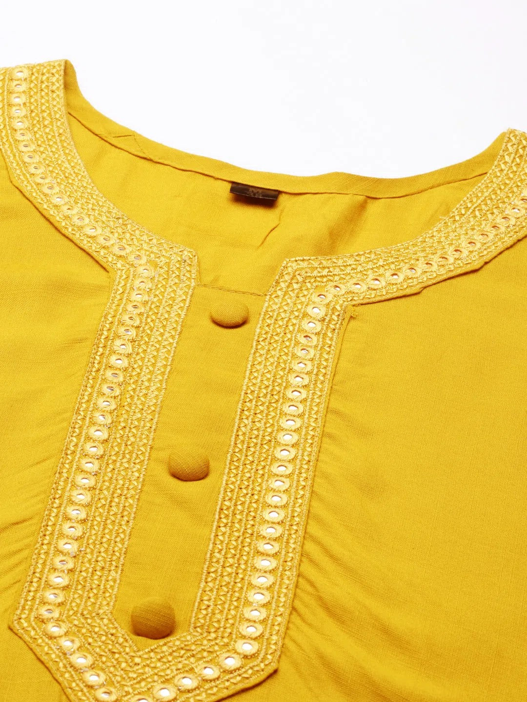 Mustard Indian Kurti for Ladies | Cotton Tunic Top for Women