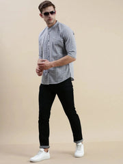 Men Multi Checked Casual Shirt-LAVINIA-0865-Multi