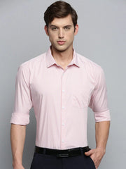 Men Peach Striped Formal Shirt-PHILOCALISTSTRIPES-2122-Peach