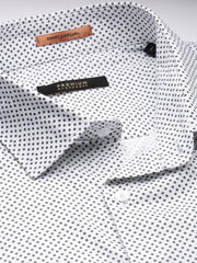 Men White Printed Casual Shirt-DAITON-3443-White