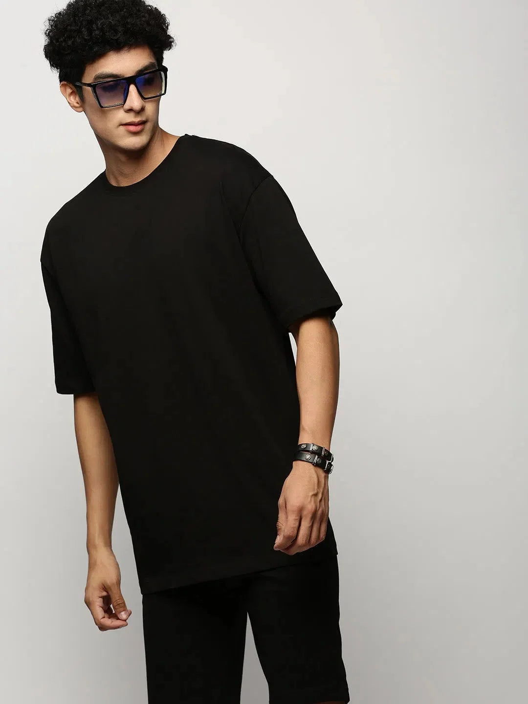 Men's Black Solid Co ord Sets - Casual Two Piece Sets