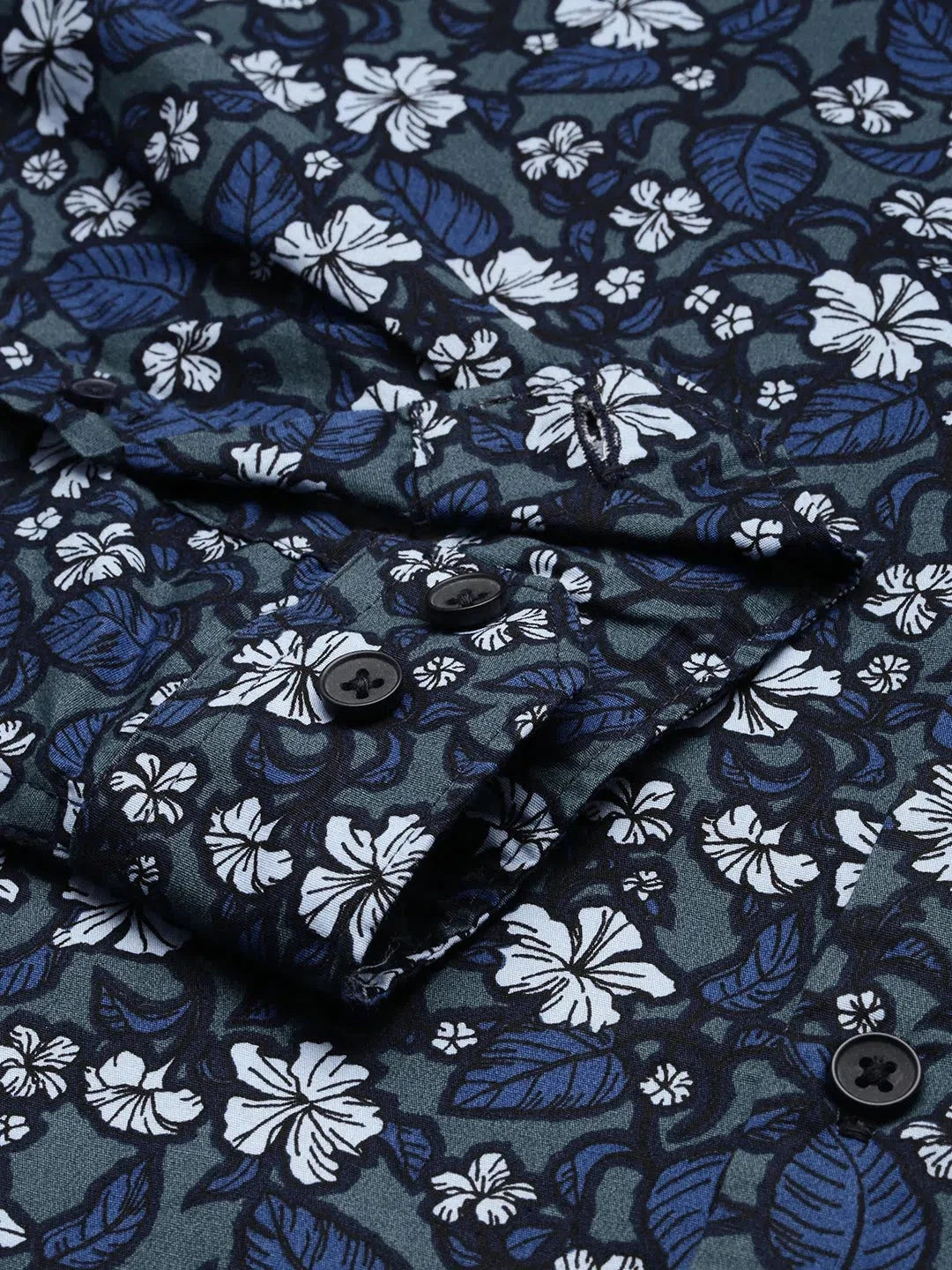 Stylish Green Printed Mens Shirt - Cotton Casual Shirts | DesiQlo