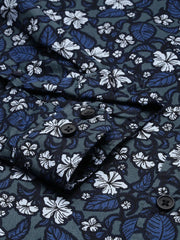 Men Green Printed Casual Shirt-TKTPRINT-105-Olive