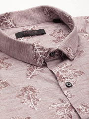 Men Brown Printed Casual Shirt-PARKERPRINT-1561-Brown