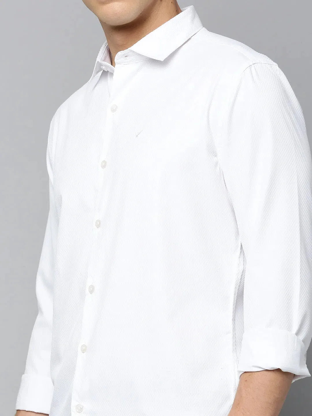 Shop Men's White Solid Cotton Shirt | Casual & Formal Shirts