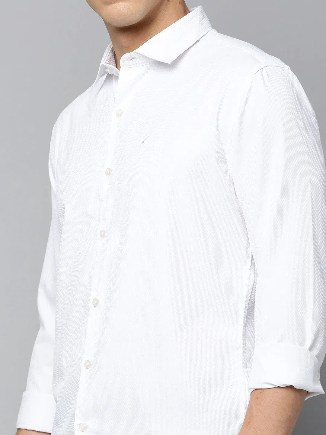 Shop Men's White Solid Cotton Shirt | Casual & Formal Shirts