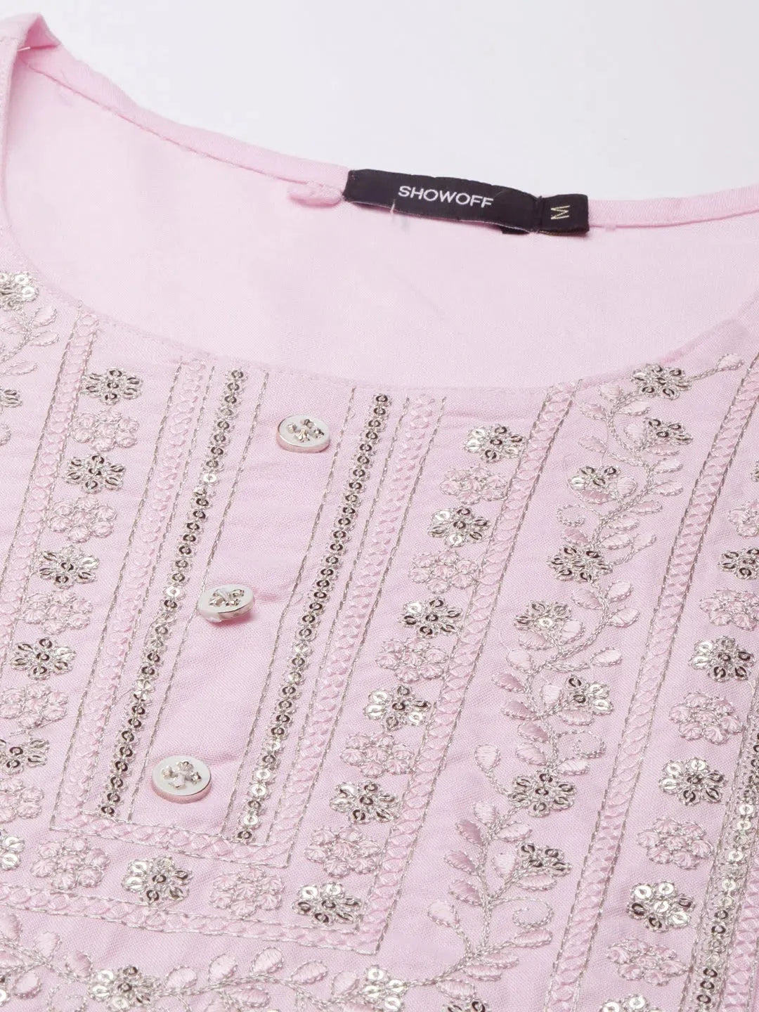 Buy Pink Cotton Solid Kurta | Indian Kurta for Women