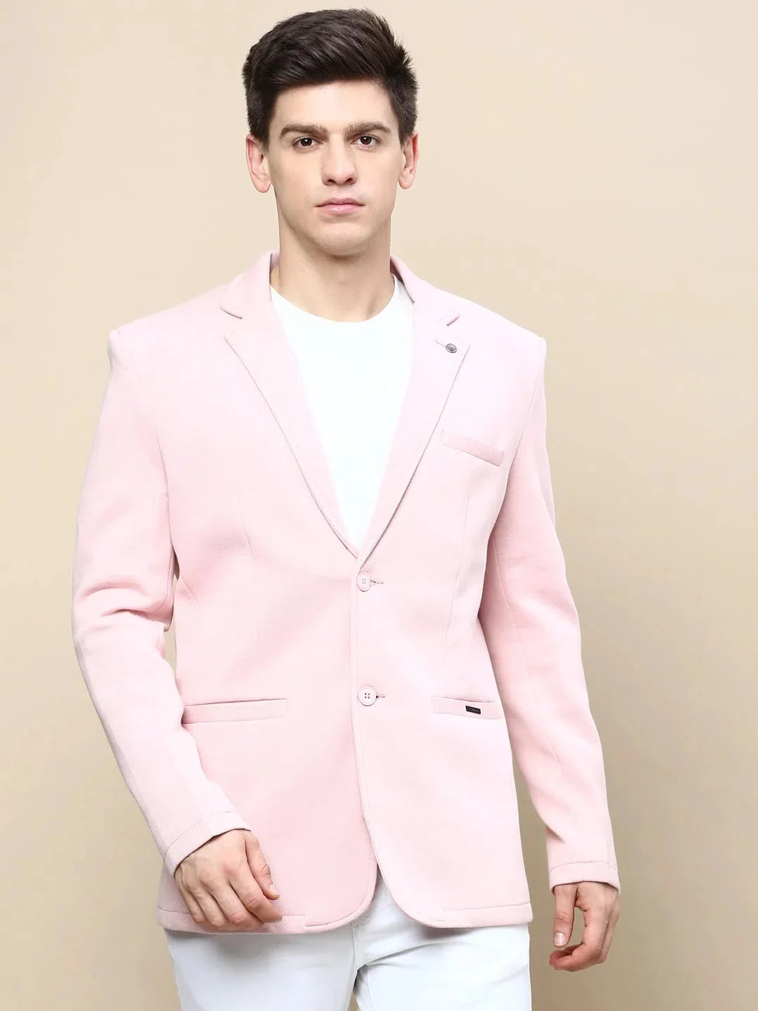 Pink Nehru Jacket for Wedding - Men's Ethnic Wear | DesiQlo