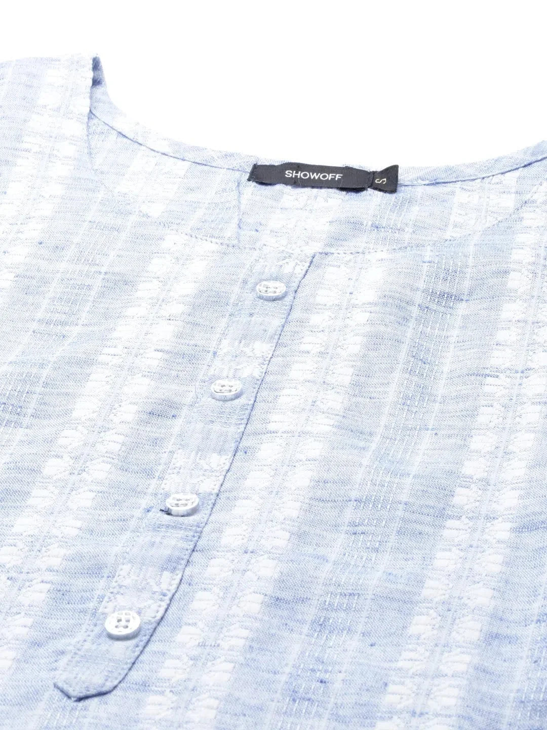 Blue Solid Cotton Kurta | Stylish Indian Kurta Ladies