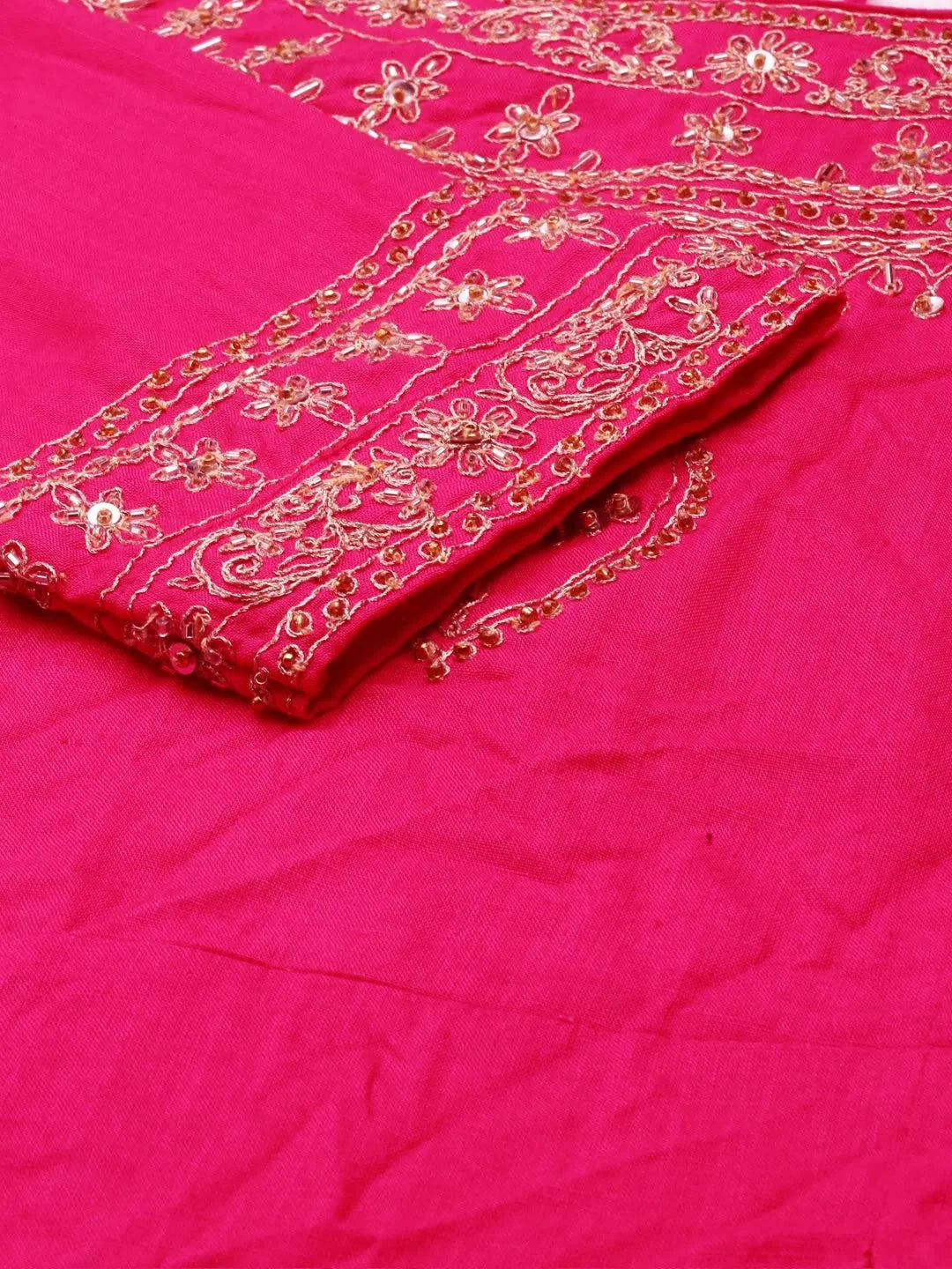 Fuchsia Solid Women's Kurta Set | Cotton Kurta Sets