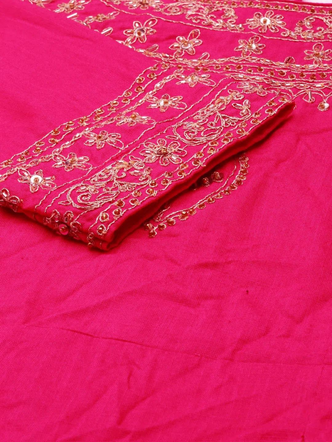 Fuchsia Solid Women's Kurta Set | Cotton Kurta Sets