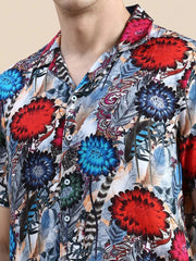 Men Multi Printed Casual Co ord Set-IRELAND-1695-Multi