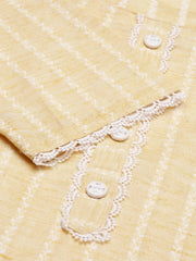 Women's Yellow Solid Straight Kurta-SKC-3312-Yellow