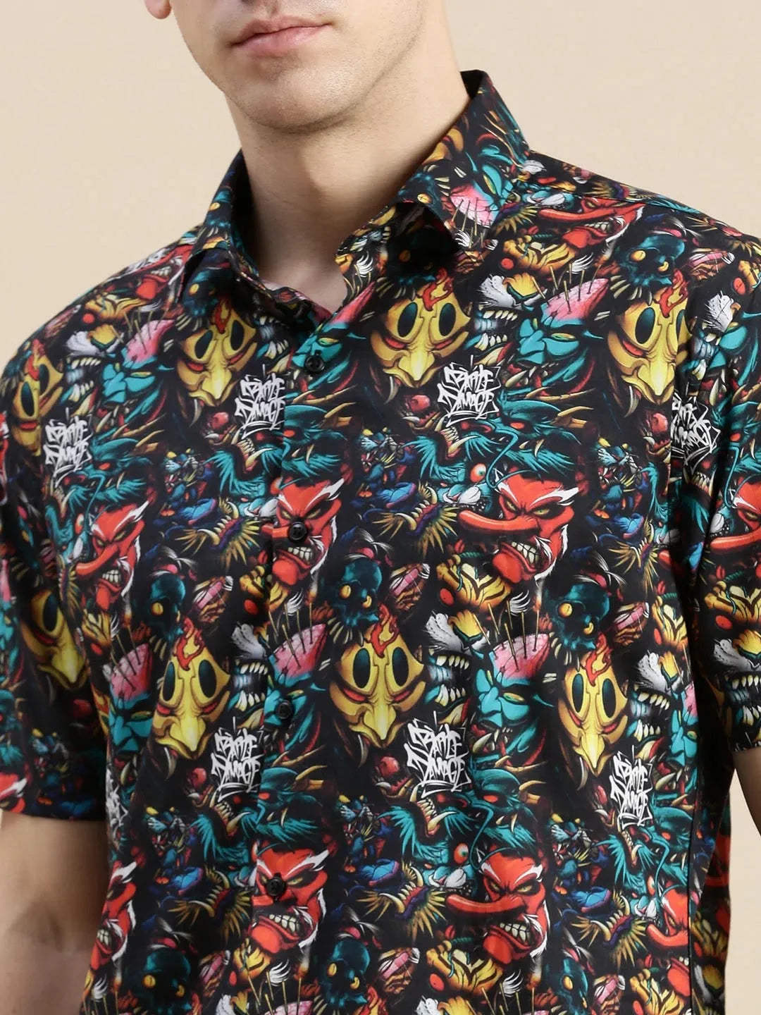 Multi Graphics Mens Shirt | Printed Shirt by DesiQlo