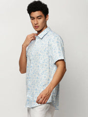 Men White Printed Casual Casual Shirts-JUPITERPRINT-1792-White