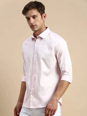 Men Pink Striped Casual Shirt-PACIFICSTRIPE-4943-Pink