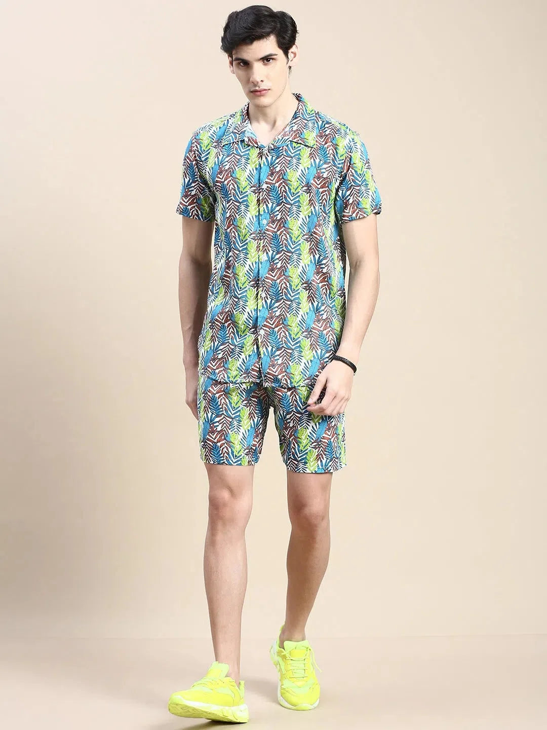 Multi Printed Mens Co Ord Sets - Casual Cotton Two Piece Sets