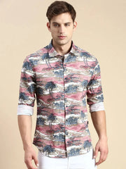 Men Multi Printed Casual Shirt-IKIGAIPRINTS-8803-Multi