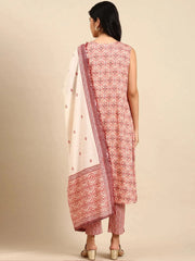 Women's Coral Printed Kurta SetKC-836-Coral