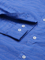 Men Blue Printed Casual Shirt-EVMOSPRINTS-2059-Blue
