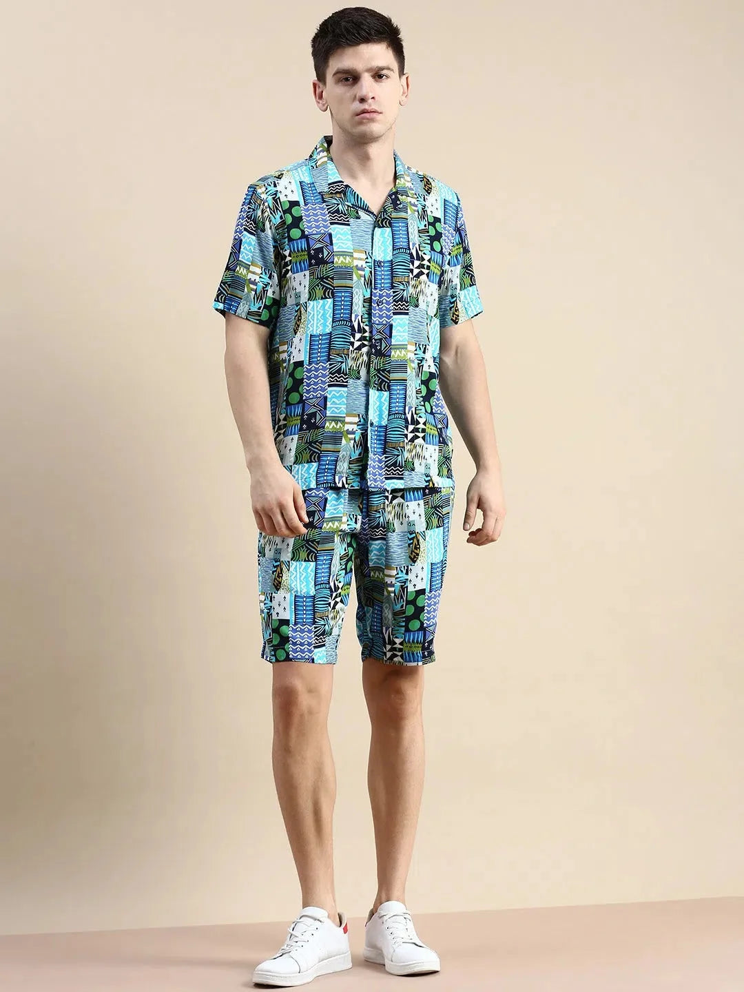 Men's Multi Printed Casual Co ord Set - Beach Ready Style