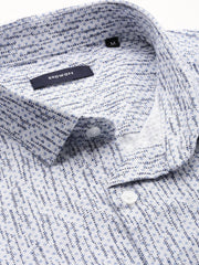 Men White Printed Casual Shirt-ZEPHYRPRINTS-2027-White